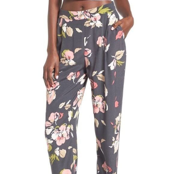 Leith Floral Joggers in Gray Size XS - Picture 1 of 6